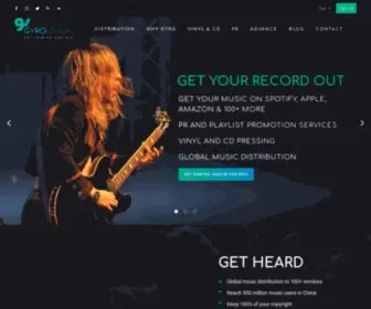 Gyrostream.com(Sell your music online) Screenshot