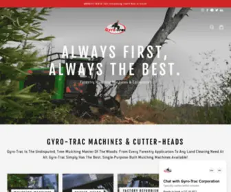 Gyrotrac.com(Best in Forestry Mulching Machines & Equipment) Screenshot