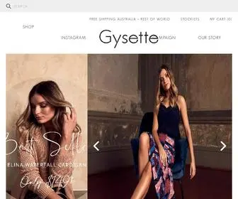 Gysette.com.au(Buy Bohemian Style Dresses & Clothing Online Melbourne) Screenshot