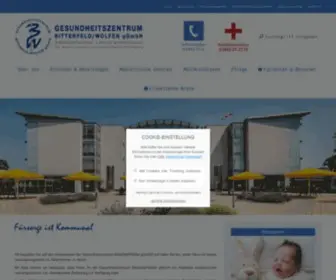 Gzbiwo.de(Gesundheitszentrum Bitterfeld/Wolfen gGmbH) Screenshot