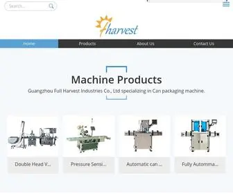 GZfharvest.com(Can Seamer Machine) Screenshot