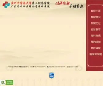 GZHTCM3.com(广州中医药大学第三附属医院) Screenshot