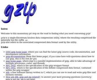 Gzip.org(The gzip) Screenshot
