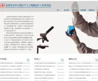 GZstemcell.com(贵州省中科生物医学与干细胞治疗工程研究院) Screenshot