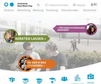 H-BRS.de(Die Hochschule Bonn) Screenshot