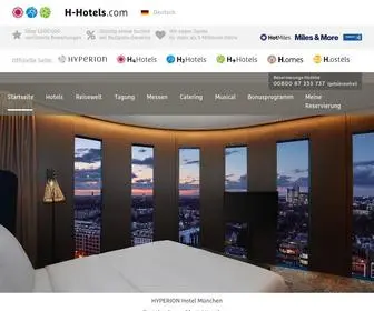 H-Hotels.com(Offizielle Website) Screenshot