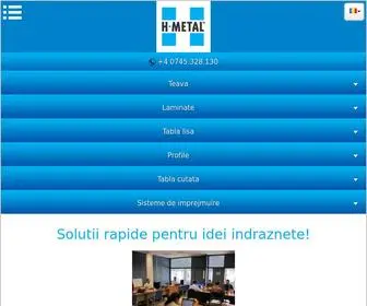 H-Metal.ro(Produse metalurgice) Screenshot