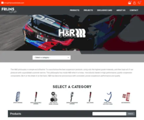 H-R-Webshop.nl(H&R verlagingsveren by Frijns Unlimited) Screenshot