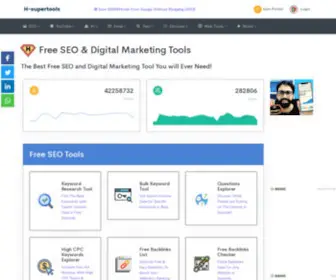 H-Supertools.com(100% free seo tools) Screenshot