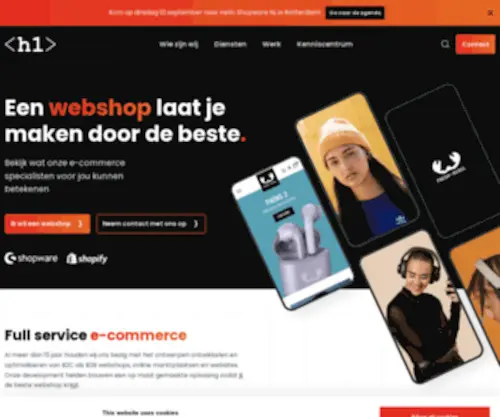 H1.nl(Wij bouwen je webshop) Screenshot