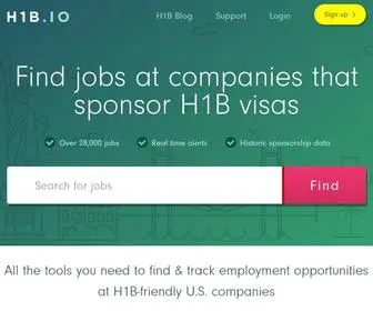 H1B.io(H1B Visas) Screenshot