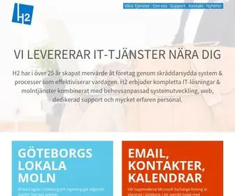 H2.se(IT-konsulting, Webbutveckling, Systemintegration i Göteborg) Screenshot