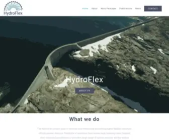 H2020HYdroflex.eu(Increasing the value of Hydropower through increased Flexibility) Screenshot