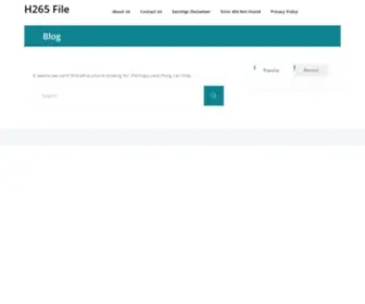 H265Files.com(H265 Files) Screenshot