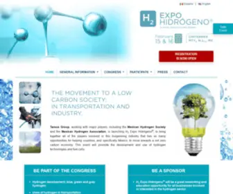 H2Expohidrogeno.mx(HIDROGENO®) Screenshot