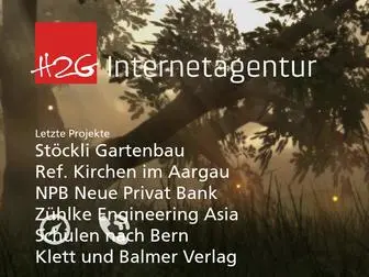 H2G.ch(Die Webagentur in Aarau) Screenshot