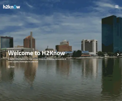 H2Knowlearning.org(Lake Erie Green Algal Blooms) Screenshot