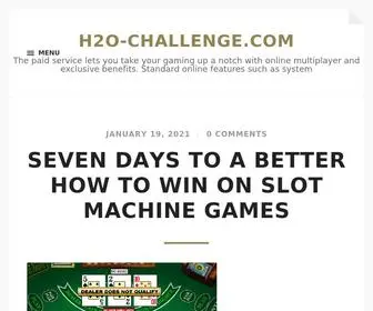 H2O-Challenge.com Screenshot