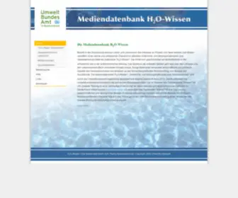H2O-Wissen.de(Mediendatenbank H2O) Screenshot