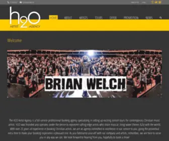 H2Oaa.com(Artist Agency) Screenshot