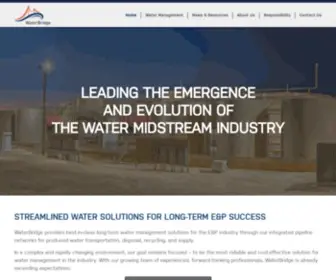 H2Obridge.com(Midstream Water Management) Screenshot