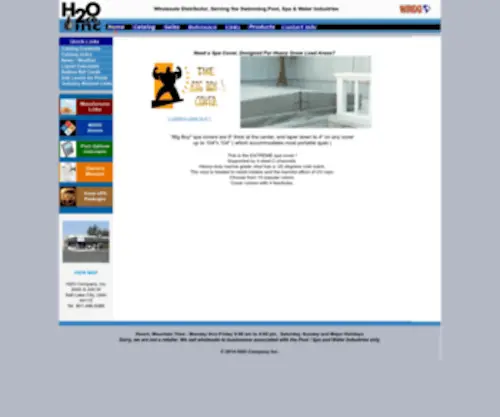 H2Oco.com(H2O Company) Screenshot