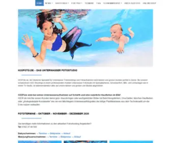 H2Ofoto.de(Tel: 0162 2744500 Unterwasser Fotostudio in Schwimmkursen wie Babyschwimmen) Screenshot