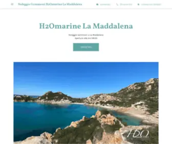 H2Omarinelamaddalena.com(Noleggio Gommoni H2Omarine La Maddalena) Screenshot