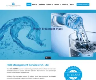 H2OMSPL.com(Wastewater Treatment Plant Manufacturers in Mumbai) Screenshot