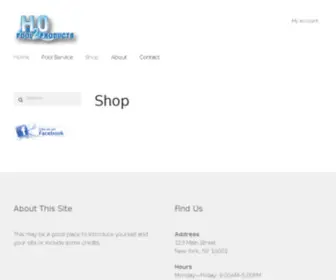 H2Opoolproducts.com(Pool Supplies) Screenshot