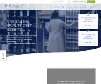 H2Origine.com(Eau osmosée dynamisée) Screenshot