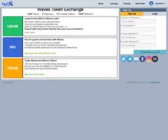 H2OX.io(Waves exchange) Screenshot