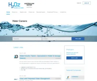 H2OZ.org.au(Careers in Water) Screenshot