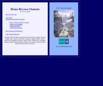 H2RO.com(Home Reverse Osmosis) Screenshot