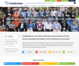 H3Abionet.org(Pan African Bioinformatics Network) Screenshot