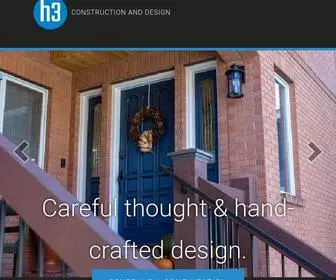 H3Constructionanddesign.com(H3 Construction & Design) Screenshot