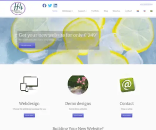 H4BS.com(H4 Business Support) Screenshot