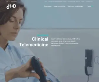 H4D.com(Solutions de télémédecine et téléconsultation pour faciliter l'accès aux soins) Screenshot