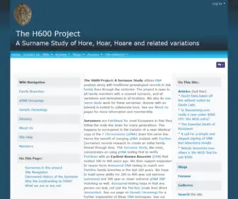 H600.org(The H600 Project) Screenshot