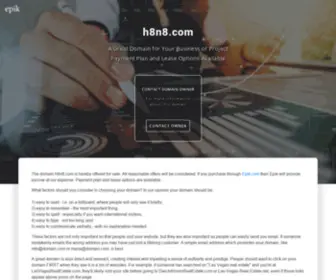 H8N8.com(A memorable domain name) Screenshot