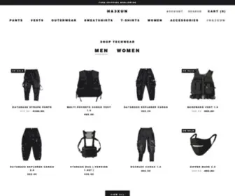 HA3Xunwear.com(Techwear & Streetwear Clothing Store) Screenshot