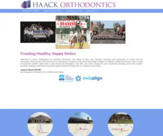 Haackortho.com(Haack Orthodontics) Screenshot