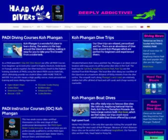 Haadyaodivers.com(Haad Yao Divers) Screenshot