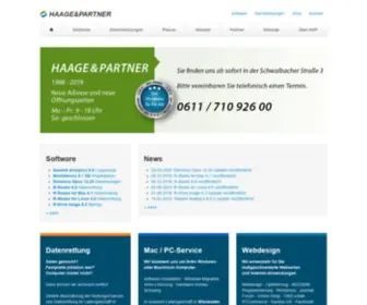 Haage-Partner.de(Software & Dienstleistungen) Screenshot