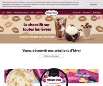 Haagen-Dazs.fr(Toutes nos Crèmes Glacées et Parfums) Screenshot