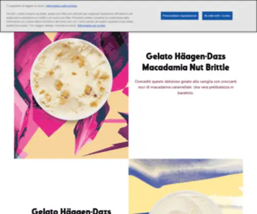 Haagen-Dazs.it(Luxury Ice Cream & Irresistible Flavours) Screenshot