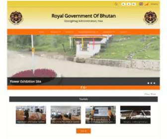 Haa.gov.bt(Royal Government Of Bhutan) Screenshot