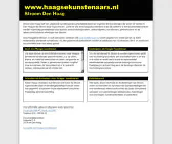 Haagsekunstenaars.nl(Stroom Den Haag) Screenshot