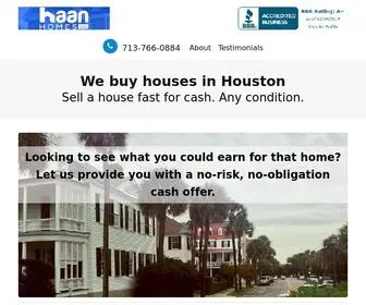 Haanbuyshouses.com(We Buy Houses in Houston) Screenshot