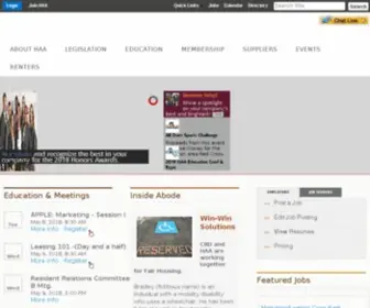 Haaonline.org(The Houston Apartment Association) Screenshot